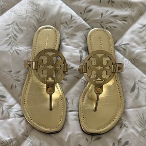 NEW Tory Burch Metallic Gold Sandals size 7.5